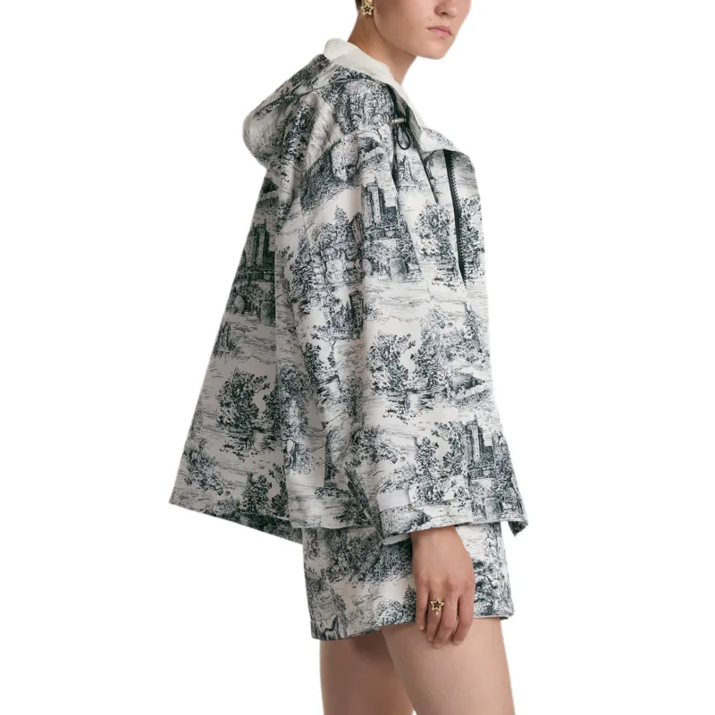 DIOR FW24 Jackets Coats Women's Blue White Mixed Color-3