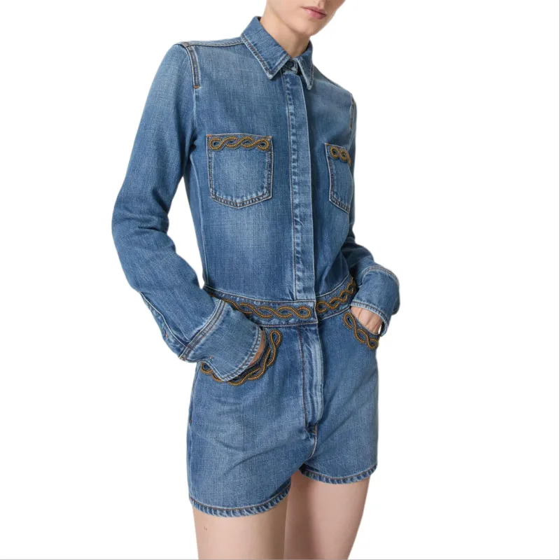 Valentino FW24 Jumpsuit Women's Blue-4
