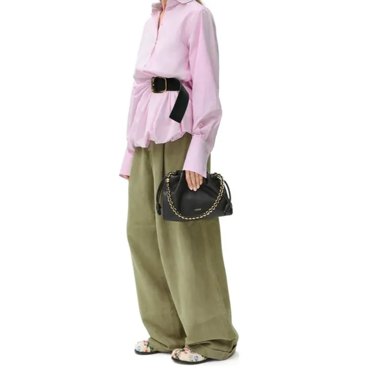 LOEWE SS24 Casual Pants Women's Green-1