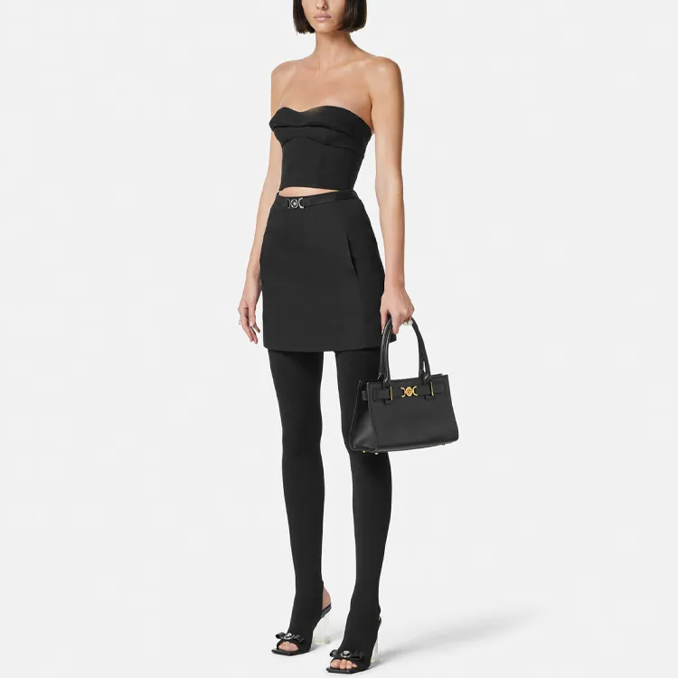 VERSACE Strapless Cropped Top-4