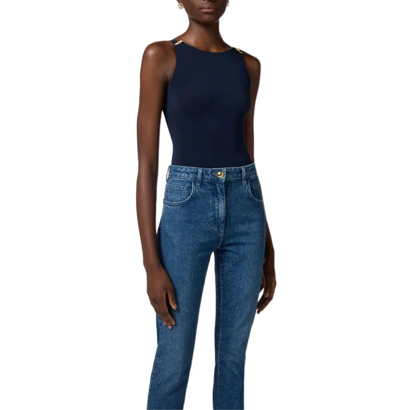 Elisabetta Franchi Appliqué Jersey Bodysuit-3