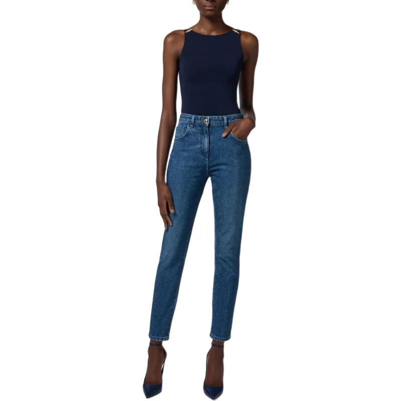 Elisabetta Franchi Appliqué Jersey Bodysuit-1