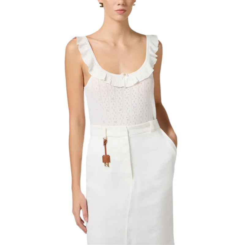 Elisabetta Franchi Tank Top Women's White-1