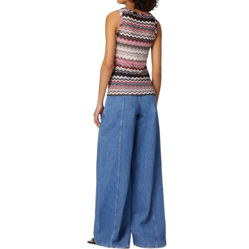 MISSONI Zigzag Sleeveless Knitted Top-3