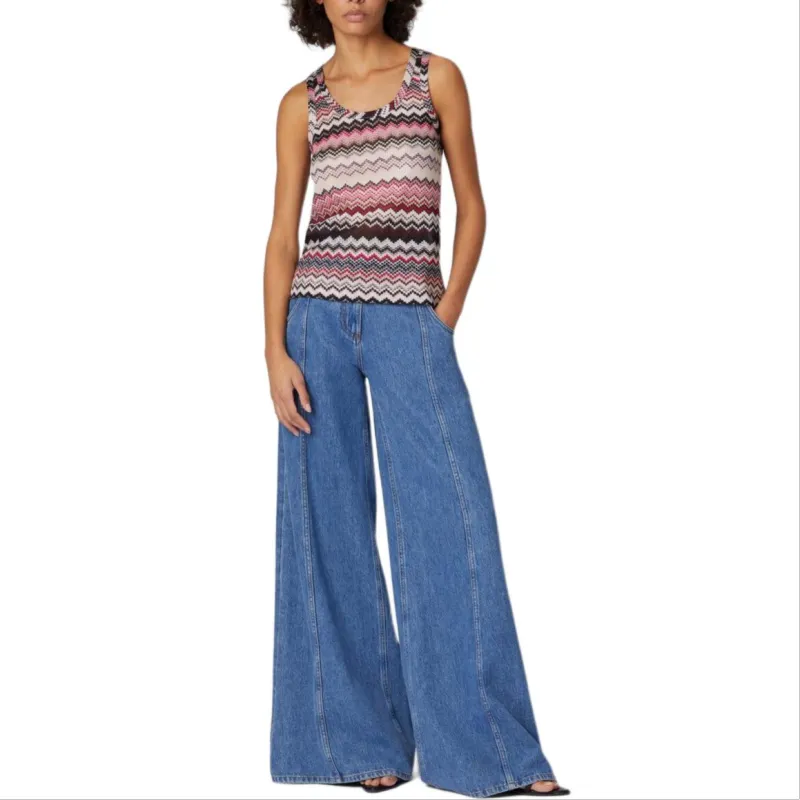 MISSONI Zigzag Sleeveless Knitted Top-2