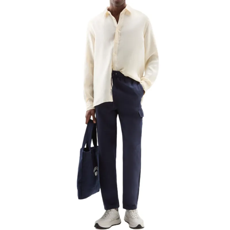 WOOLRICH Cargo Pants Men's Blue-1