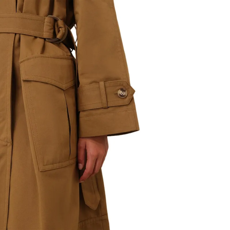 Zimmermann Trench Coat Women's Khaki-6