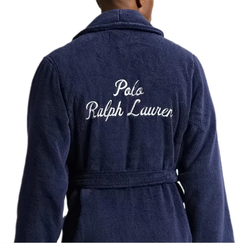 Polo Ralph Lauren Bath Robes Men's Nautical Marine Blue-3