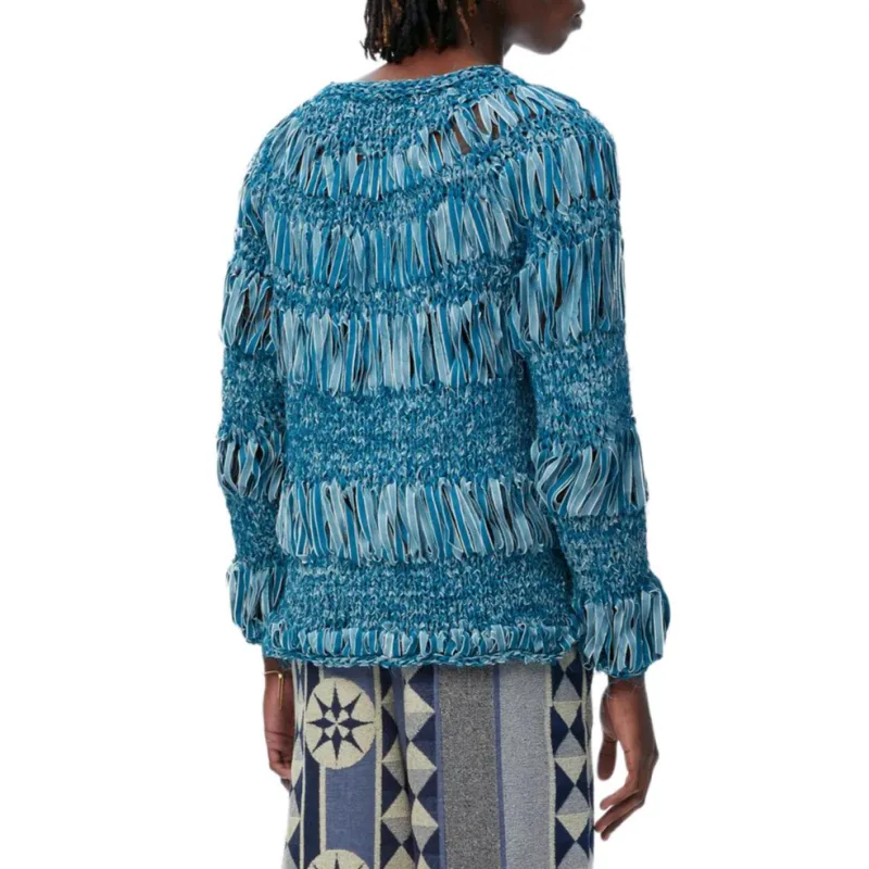 LOEWE Paula's Ibiza SS25 Knitwear Men's Turquoise-2