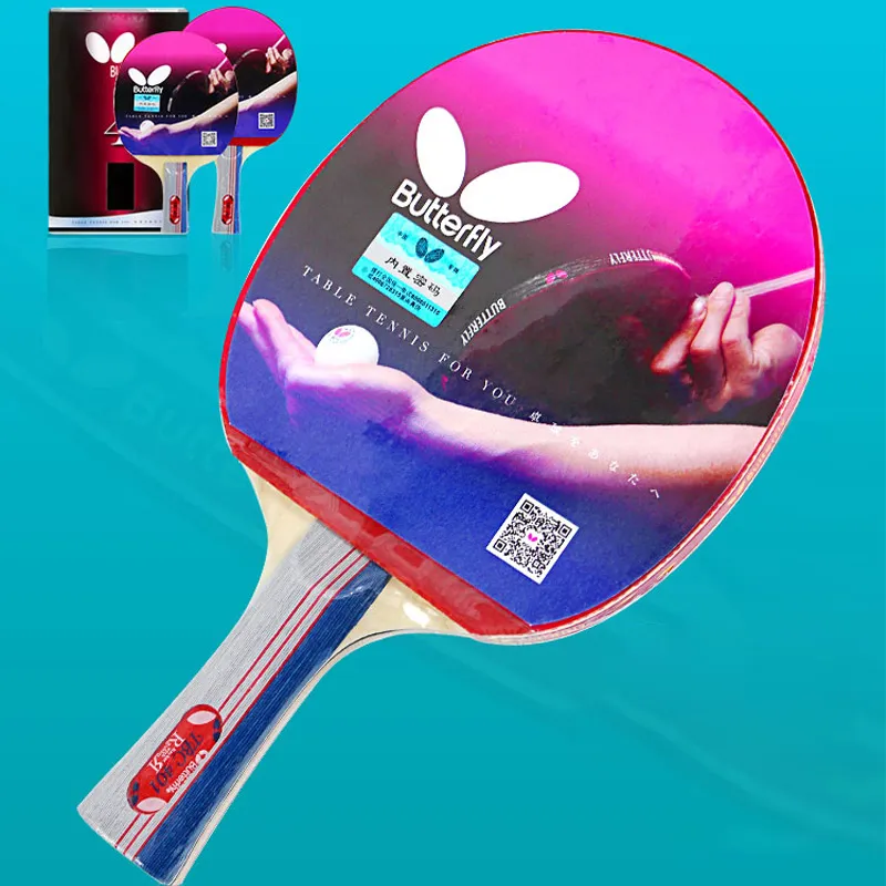 Butterfly Ping Pong Paddles Unisex All Wood Blue-1