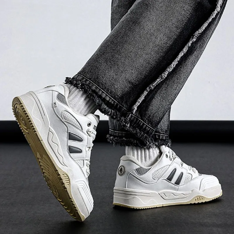 FAIRWHALE Baby Whale Low Top Stylish Skateboarding Shoes Men's-3