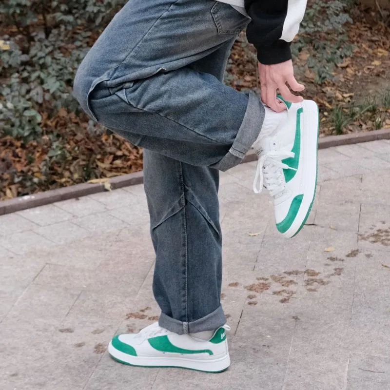 JACLAR Skateboard Shoes Unisex White Green-8