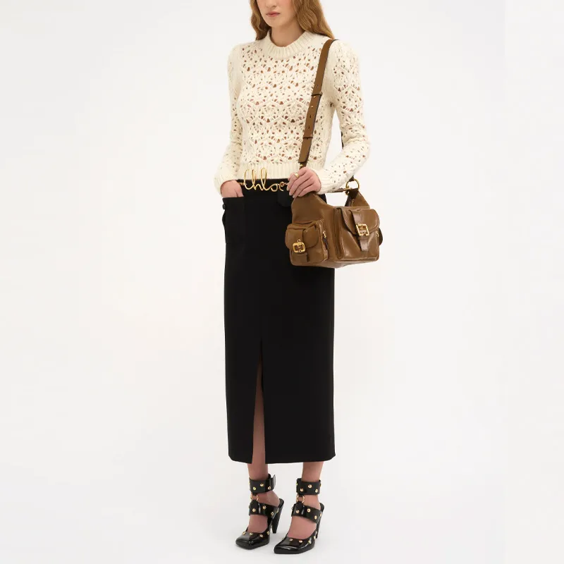 Chloé Crewneck Chunky Sweater-1