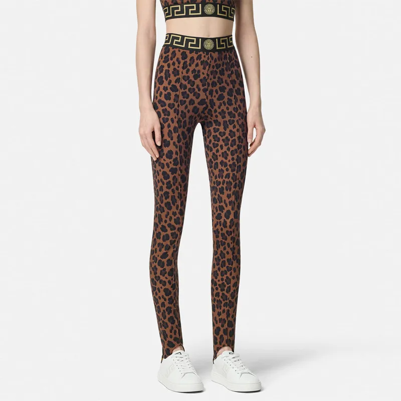 VERSACE SS24 Athletic Trousers Women's Brown-2