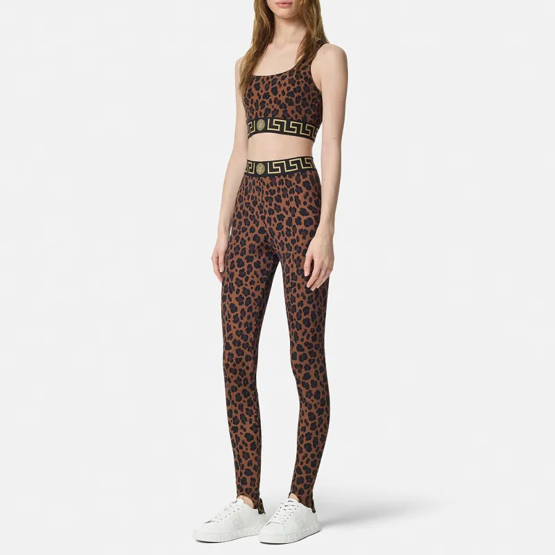 VERSACE SS24 Athletic Trousers Women's Brown-1