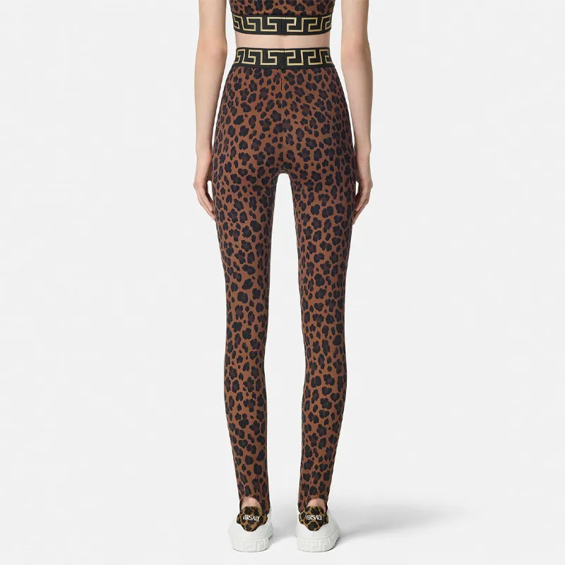 VERSACE SS24 Athletic Trousers Women's Brown-3
