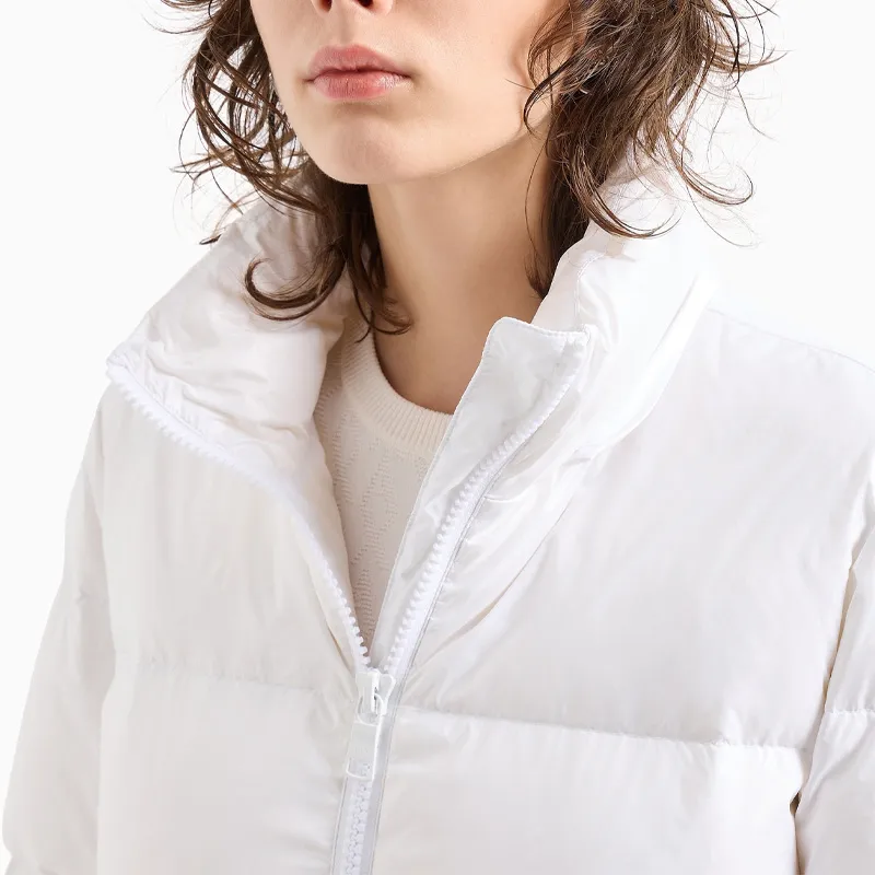 ARMANI EXCHANGE Logo Patch Hooded Padded Coat-3