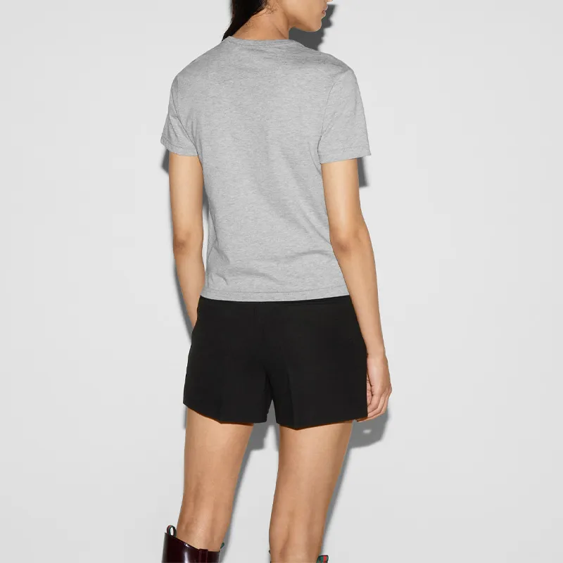 GUCCI Jersey Embossed Crewneck T Shirt-2