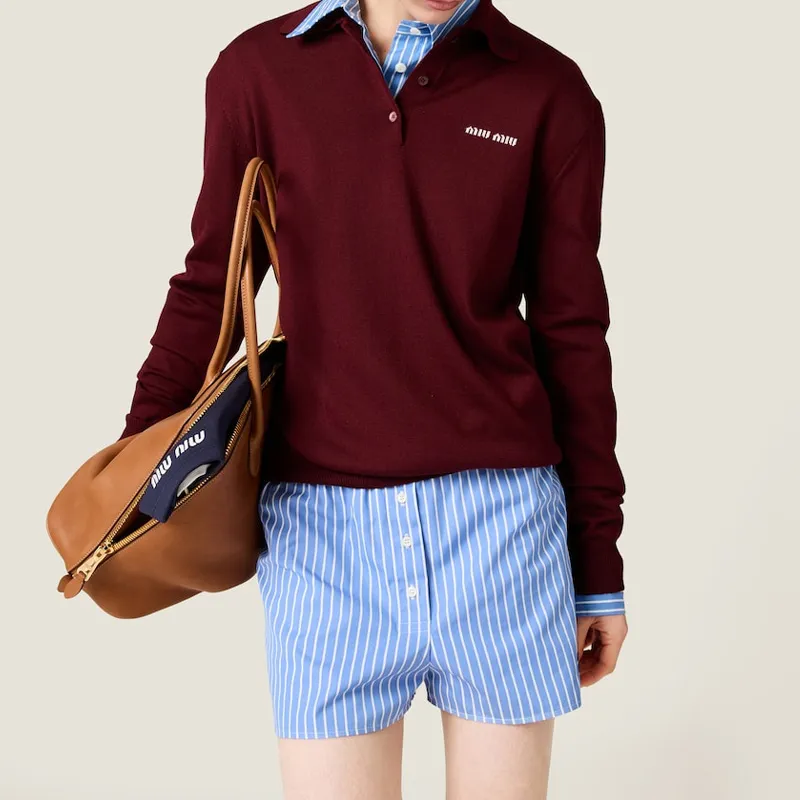 MIU MIU Casual Shorts Women's Sapphire Blue-3