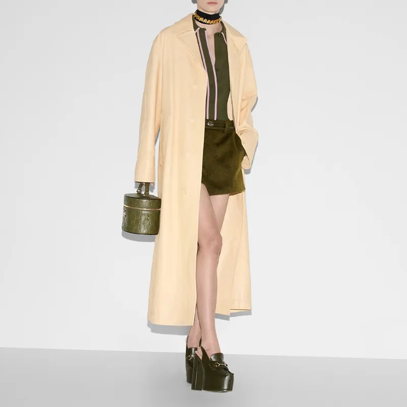 GUCCI Shirt Women's Olive Green-4