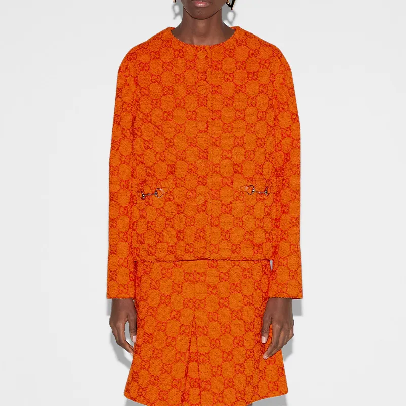 GUCCI Jackets Coats Women's Orange-2