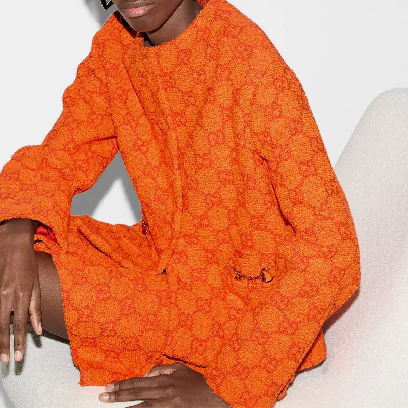 GUCCI Jackets Coats Women's Orange-4