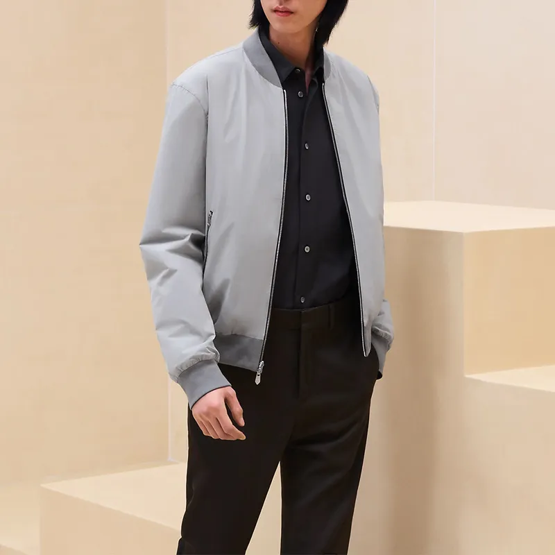HERMES Jackets & Coats Men's Persimmon Color-1