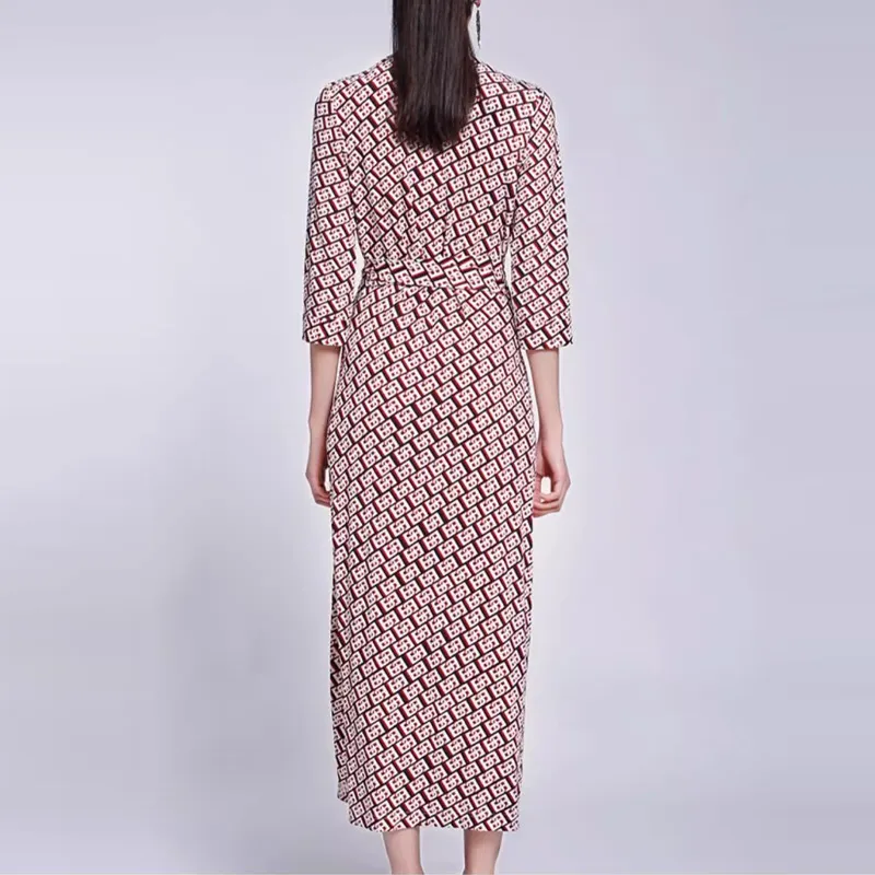 BESIONIA SS22 Long Sleeved Dress Korean Style Women's Red Plaid-4