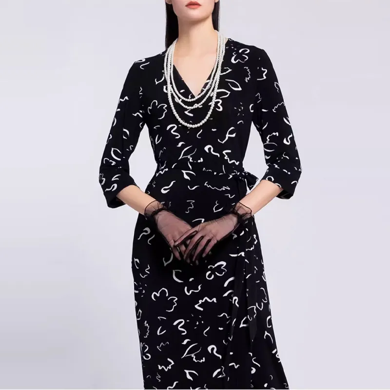 BESIONIA SS22 Short Sleeved Dresses Women's Black-4