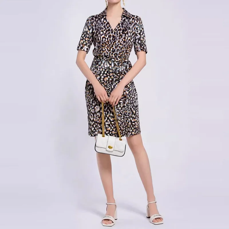 BESIONIA SS22 Short-Sleeved Dresses Women's Black Spots-1