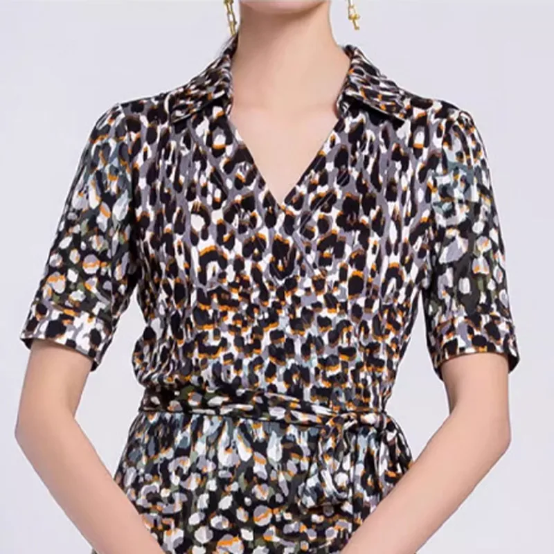 BESIONIA SS22 Short-Sleeved Dresses Women's Black Spots-5