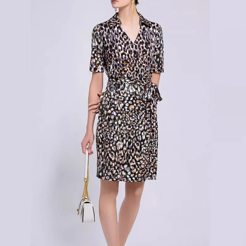 BESIONIA SS22 Short-Sleeved Dresses Women's Black Spots-2
