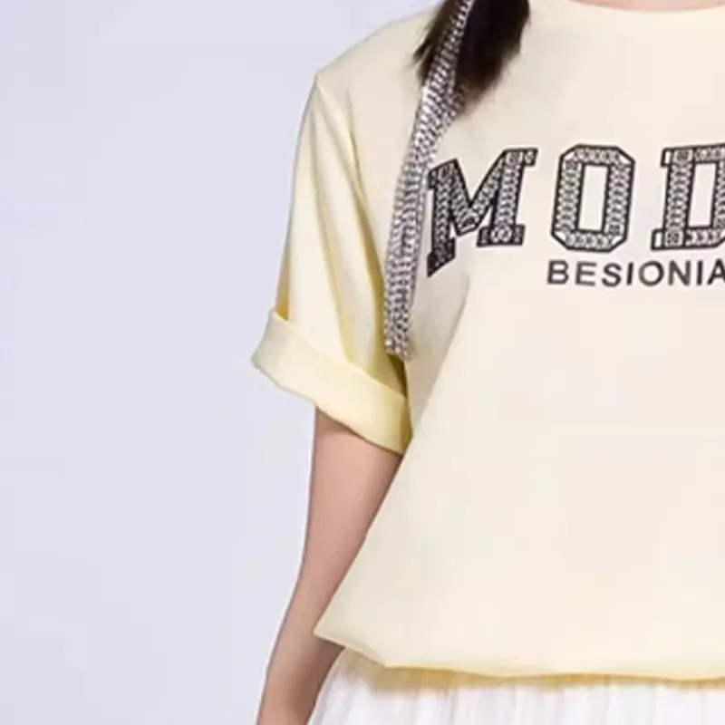 BESIONIA T Shirt Women's Yellow-5