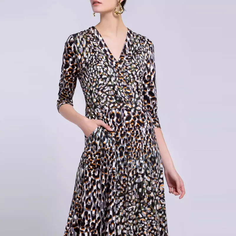 BESIONIA SS22 Long Sleeved Dresses Women's Black Dot-4