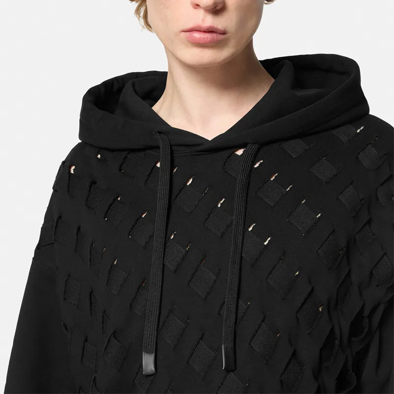 VERSACE Distressed Hoodie-4