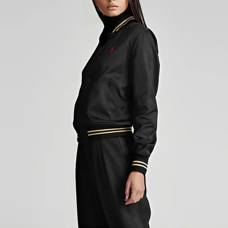Polo Ralph Lauren SS22 Jackets Coats Women's Black Gold-4