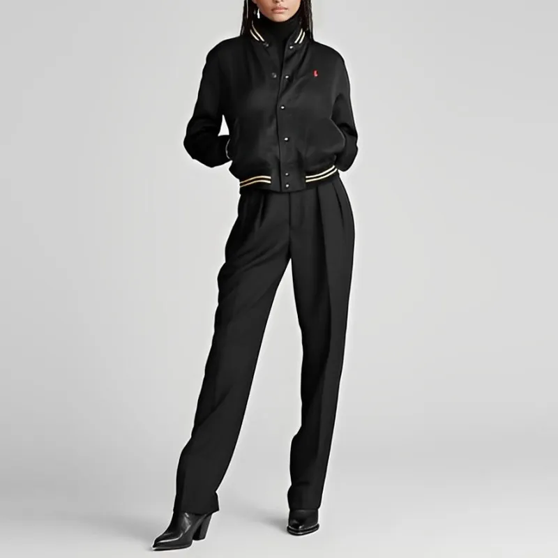 Polo Ralph Lauren SS22 Jackets Coats Women's Black Gold-2