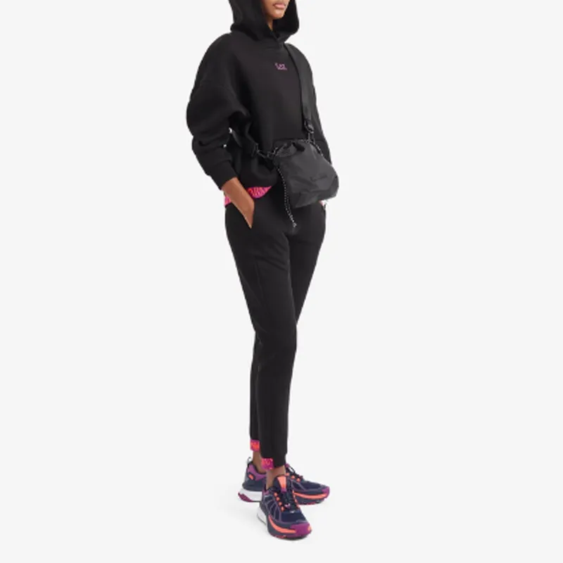 EMPORIO ARMANI EA7 FW24 Knitted Sports Pants Women's Black-1