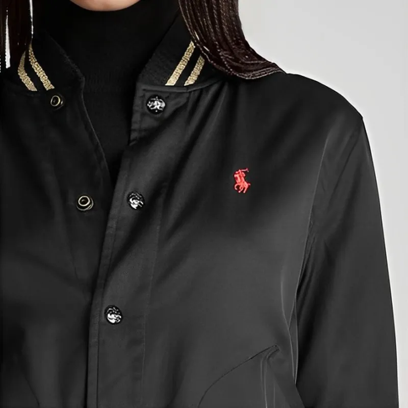 Polo Ralph Lauren SS22 Jackets Coats Women's Black Gold-5