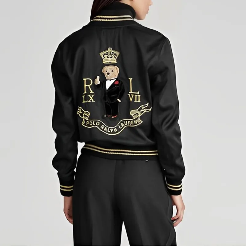 Polo Ralph Lauren SS22 Jackets Coats Women's Black Gold-3