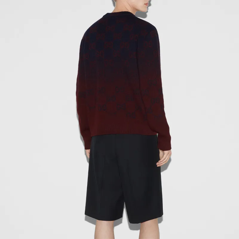 GUCCI Degrade Wool Jacquard Sweater-3