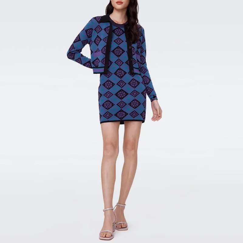 DVF Diane Von Furstenberg FW24 Sleeveless Dress Women's Blue-1