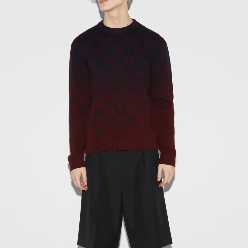 GUCCI Degrade Wool Jacquard Sweater-2
