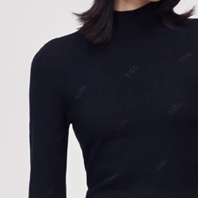 KARL LAGERFELD FW22 Knitwear Women's Black-5