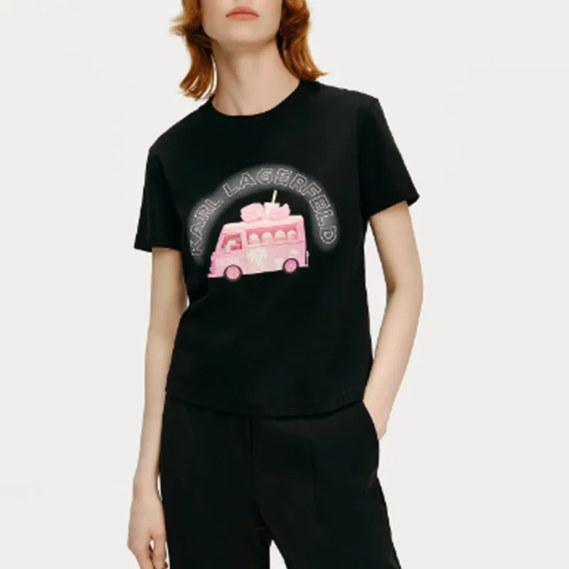 KARL LAGERFELD T Shirt Women's Black-3