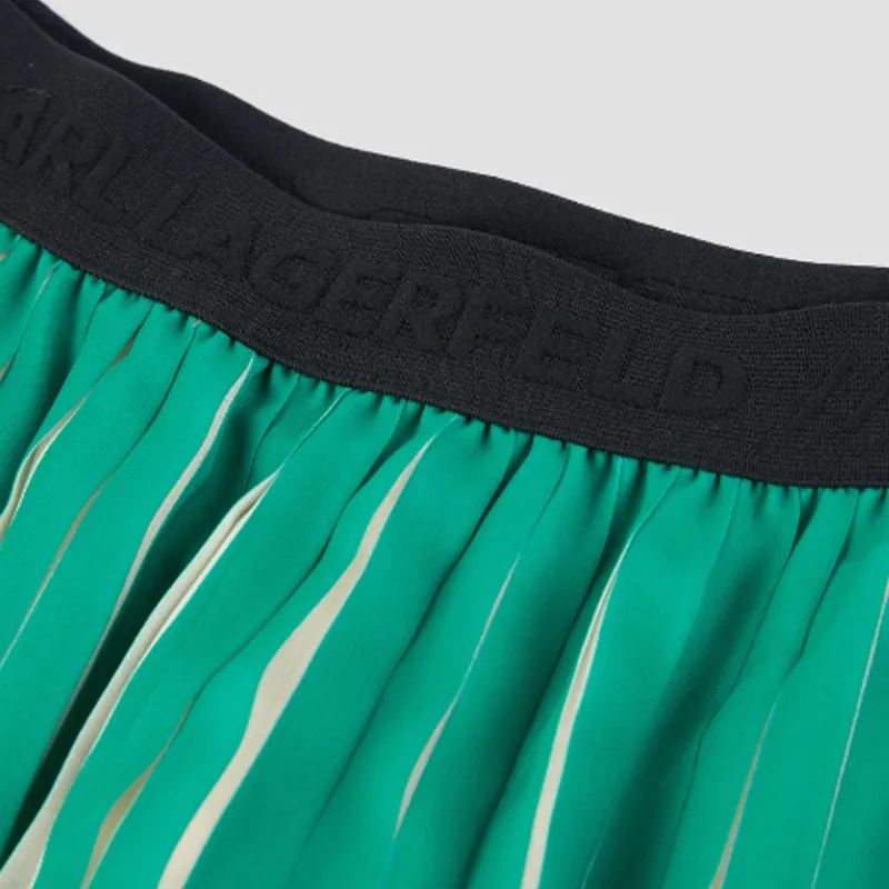 KARL LAGERFELD FW22 Casual Long Skirt Women's Green-1