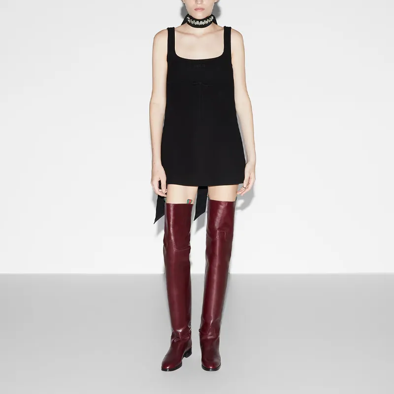 GUCCI FW24 Sleeveless Dress Women's Black-1