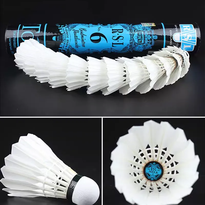 RSL Duck Feather Shuttlecock 12 Pack CiGu Duck Feather Everyday Shuttlecocks-9