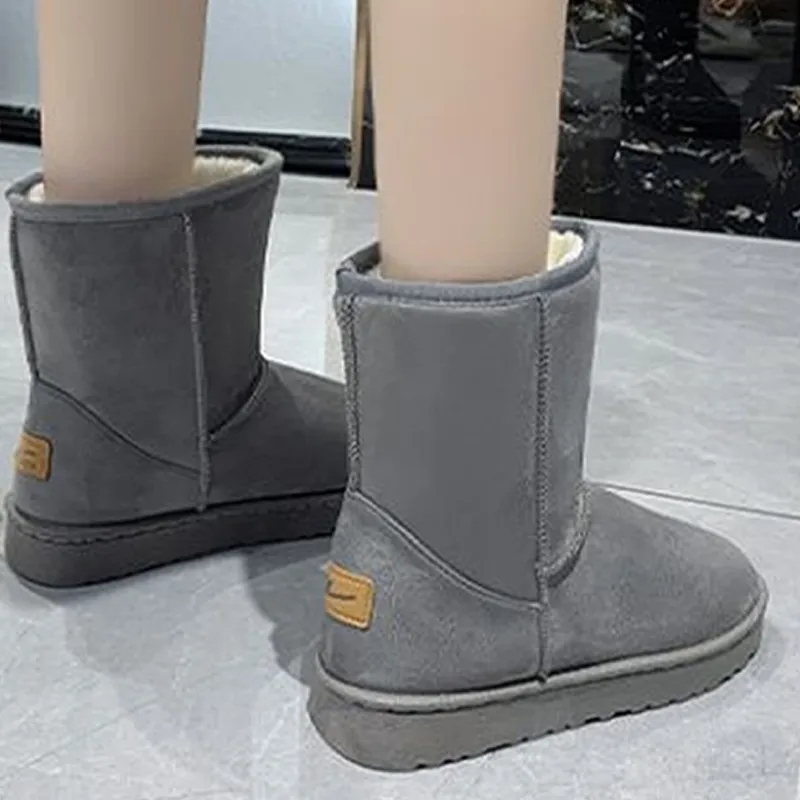 Warrior Warm Wear Resistant Height Increasing Crew Snow Boots Women's Khaki-13