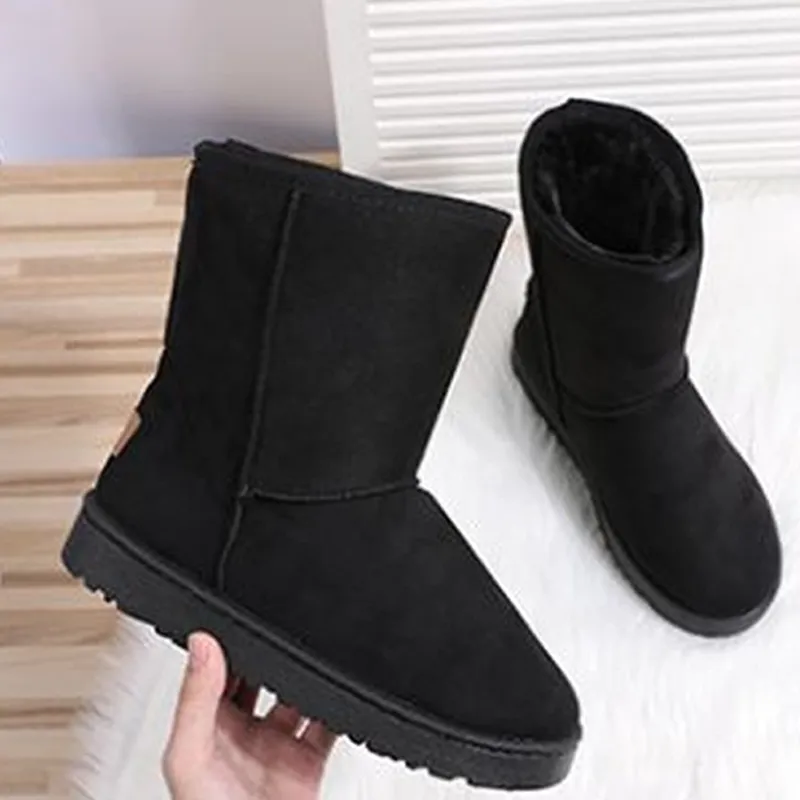 Warrior Warm Wear Resistant Height Increasing Crew Snow Boots Women's Khaki-10